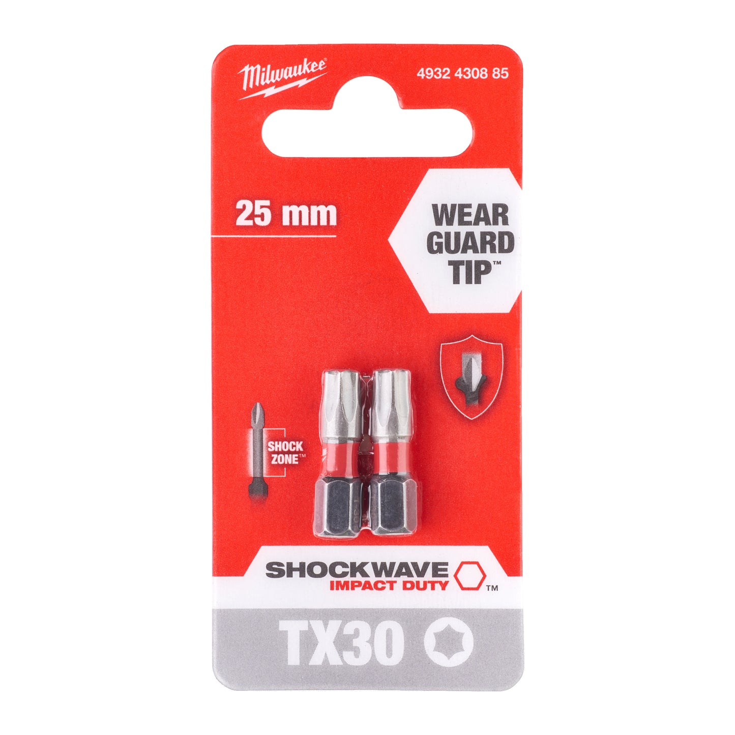 Milwaukee SHOCKWAVE™ IMPACT DUTY Schraubbits Shockwave TX30 x 25 mm - 2 pcs - gartengeraete.jetzt  - 