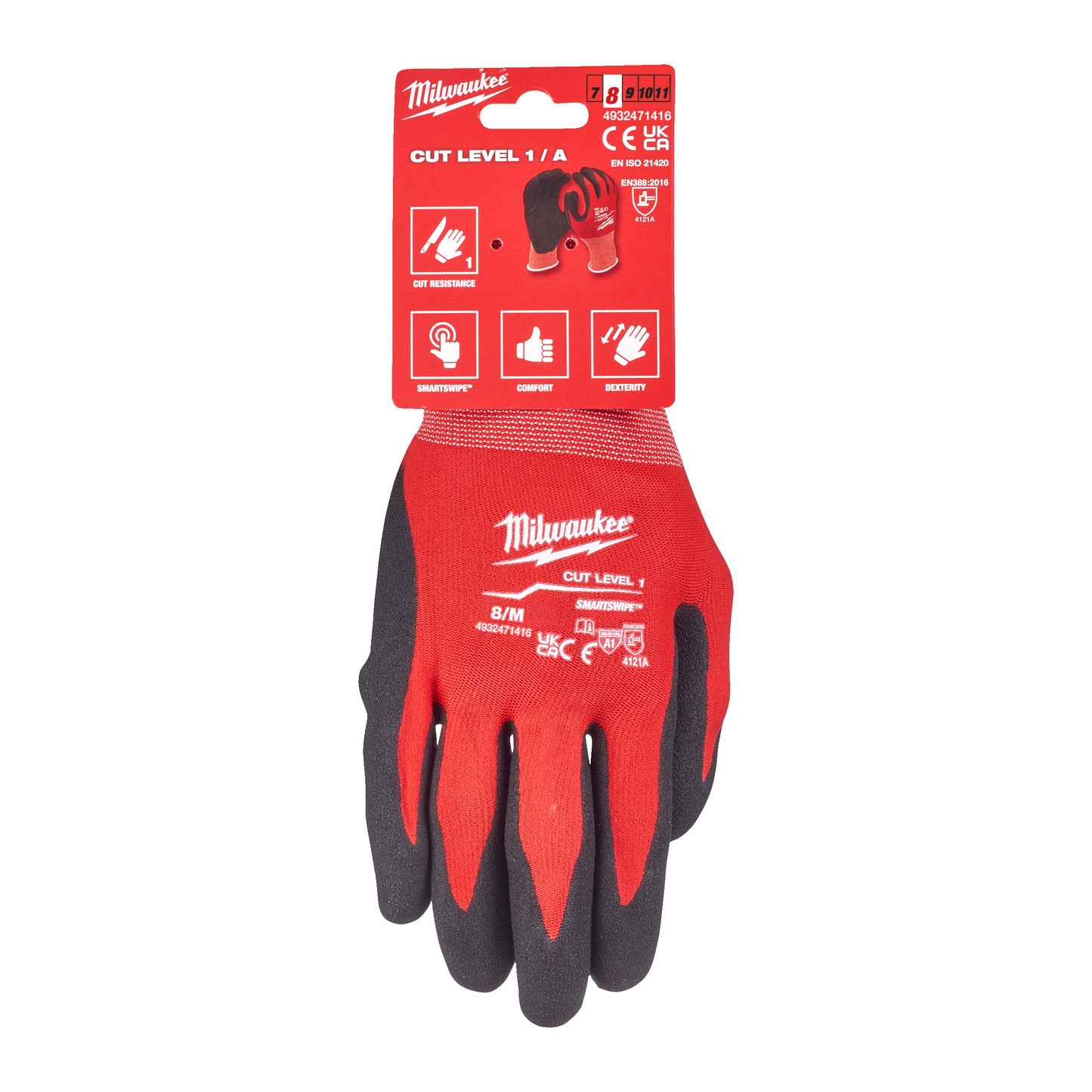 Milwaukee Cut A Handschuhe 8/M - gartengeraete.jetzt  - 