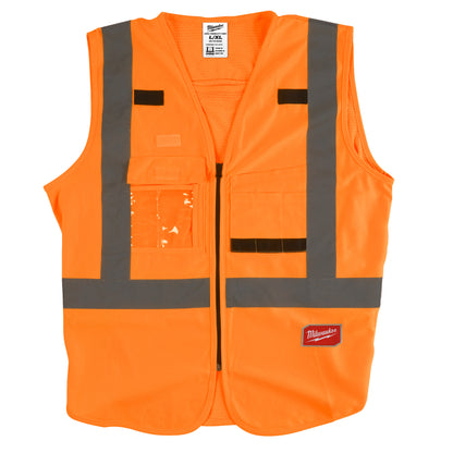 Milwaukee Hi-vis Sicherheitshesje Orange - 2XL/3XL - gartengeraete.jetzt  - Milwaukee