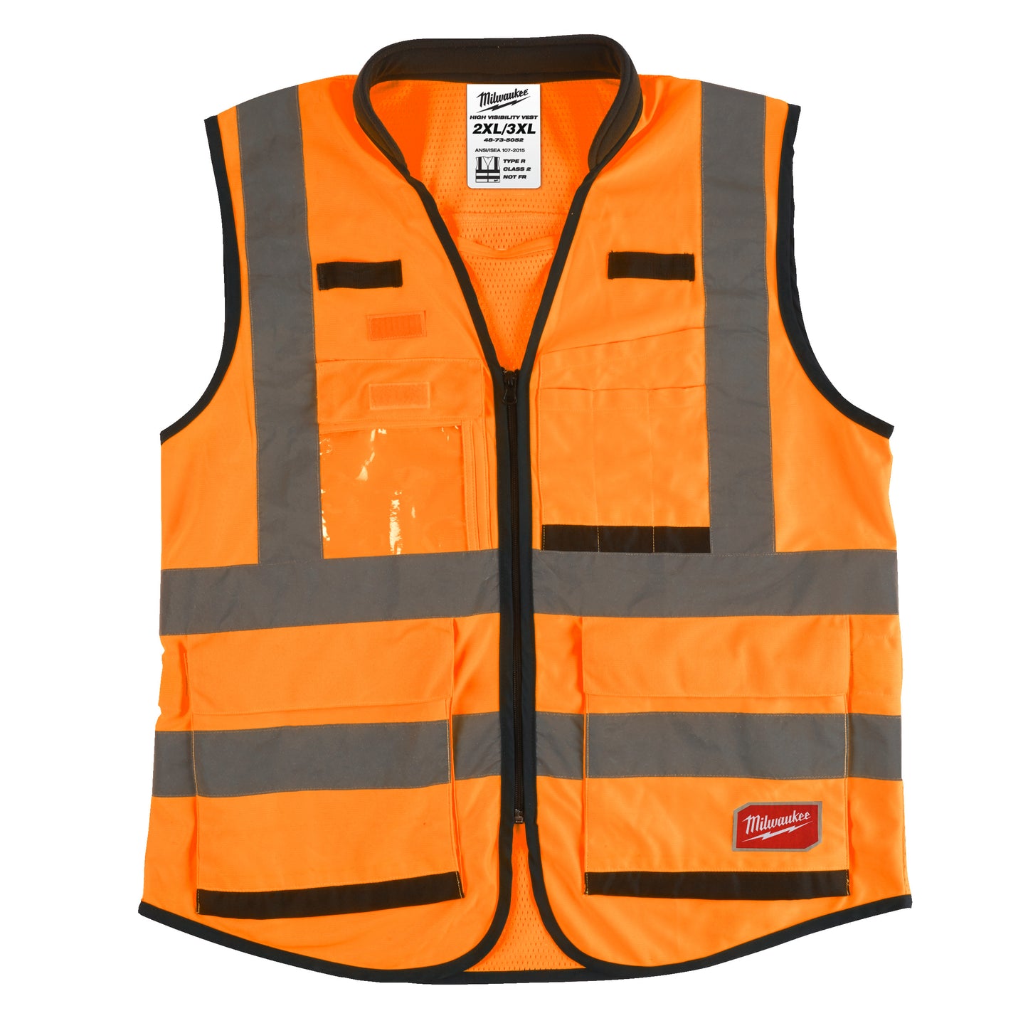 Milwaukee Premium High-Visibility Vest Orange - 2XL/3XL - gartengeraete.jetzt  - Milwaukee