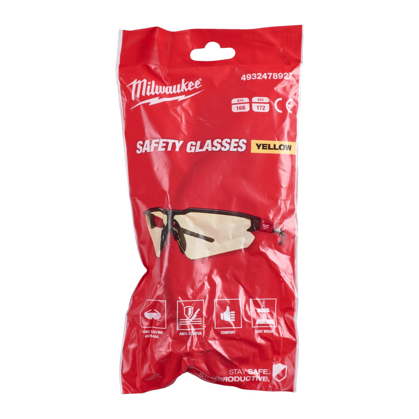 Milwaukee Enhanced Sicherheitsbrille Gelb - 1 Stück - gartengeraete.jetzt  - 