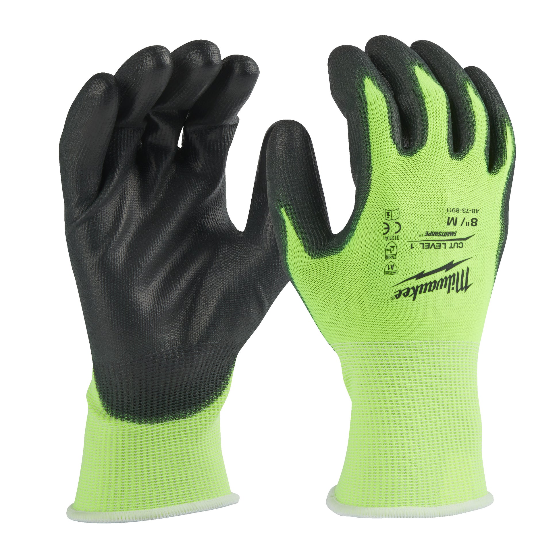 MILWAUKEE® Hi-Vis Cut A Handschuhe 8/M - gartengeraete.jetzt  - Milwaukee