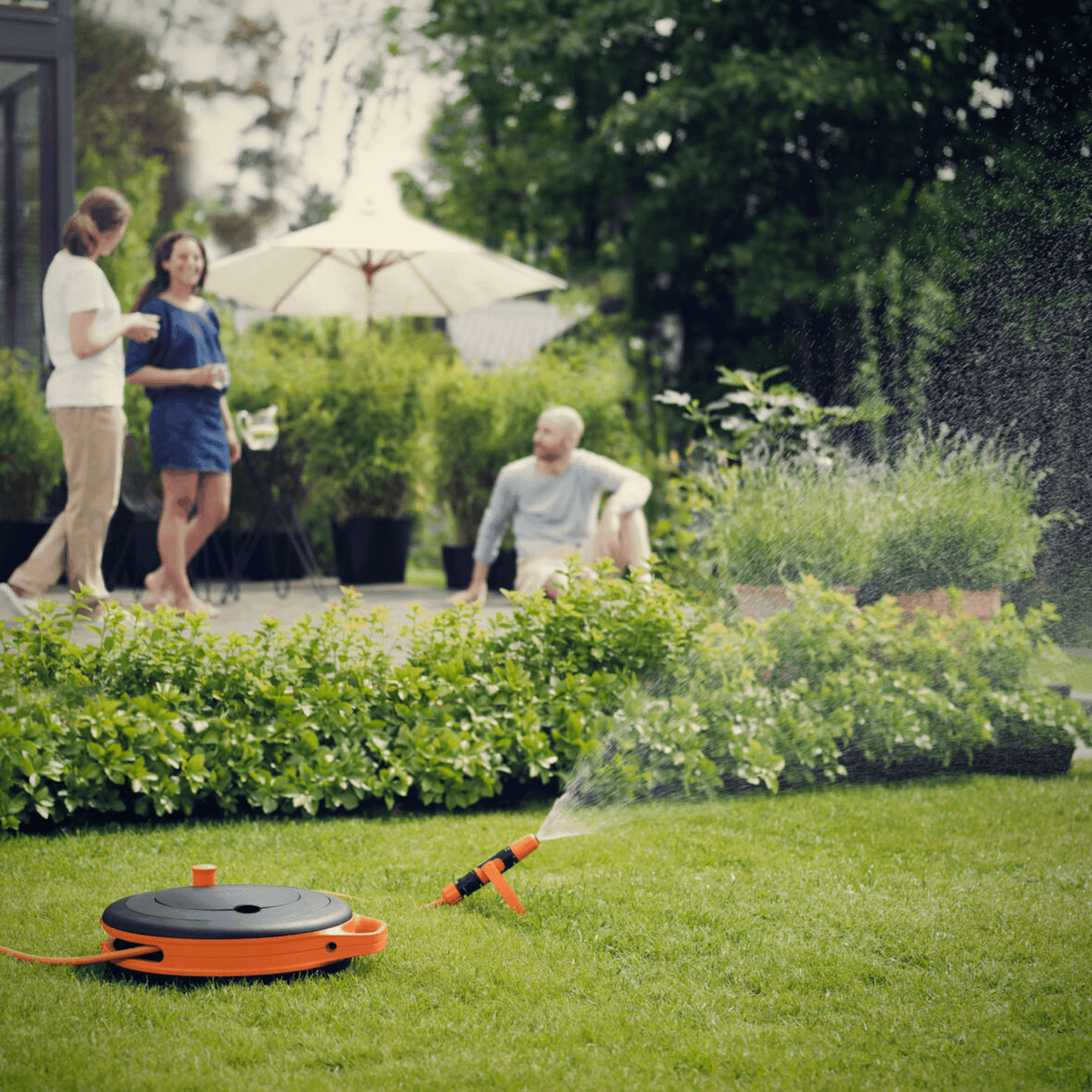 Fiskars Schlauchaufroller S. inkl. 13,5m Gartenschlauch - gartengeraete.jetzt  - 